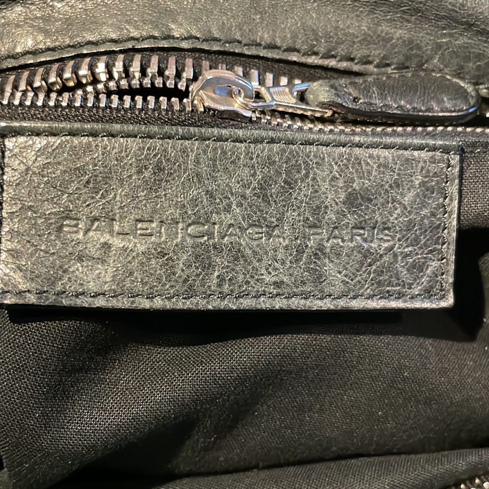 Beautiful leather gray Balenciaga Giant City bag/tote. Like motorcycle bag - Picture 8 of 16